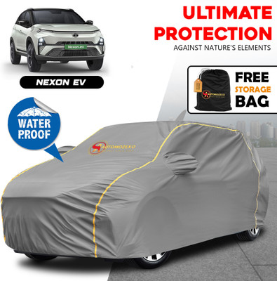AUTOMOZEXO Car Cover For Tata Nexon EV, Nexon EV XM, Nexon EV XZ Plus, Nexon EV XZ Plus LUX, Nexon Facelift (With Mirror Pockets)(Grey)