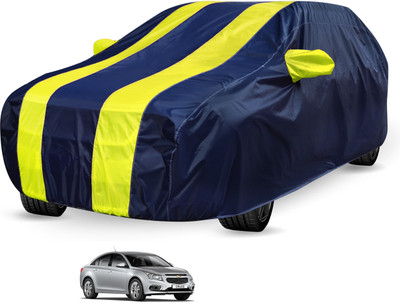 Auto Hub Car Cover For Chevrolet Cruze (Without Mirror Pockets)(Black, Yellow)