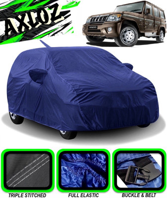 AXLOZ Car Cover For Mahindra Bolero (With Mirror Pockets)(Blue)