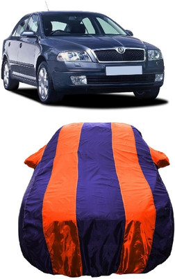 Wegather Car Cover For Skoda Octavia 1.9 TDI (With Mirror Pockets)(Orange)