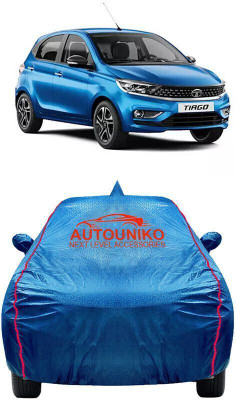 autouniko Car Cover For Tata Tiago (With Mirror Pockets)(Blue)