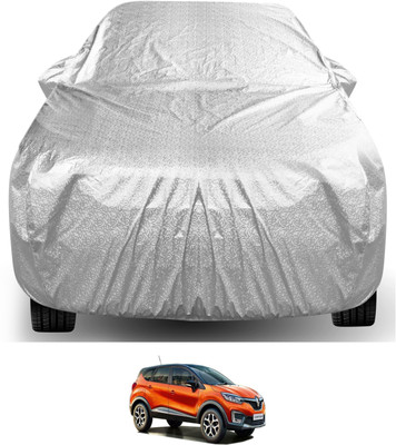 Auto Hub Car Cover For Renault Captur (With Mirror Pockets)(Silver)