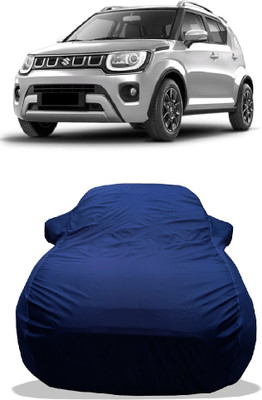 Wegather Car Cover For Maruti Suzuki Ignis 1.2 AMT Alpha Petrol (With Mirror Pockets)(Blue)