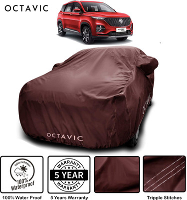 octavic Car Cover For MG Hector Plus (With Mirror Pockets)(Maroon)