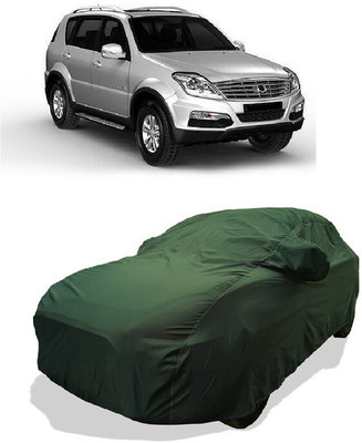 Coxtor Car Cover For Mahindra SsangYong Rexton RX7 (With Mirror Pockets)(Green)