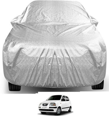 Auto Hub Car Cover For Hyundai Santro Xing (With Mirror Pockets)(Silver)