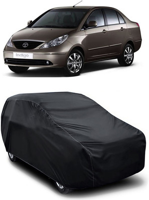 MoTRoX Car Cover For Tata Indigo eCS (Without Mirror Pockets)(Black)