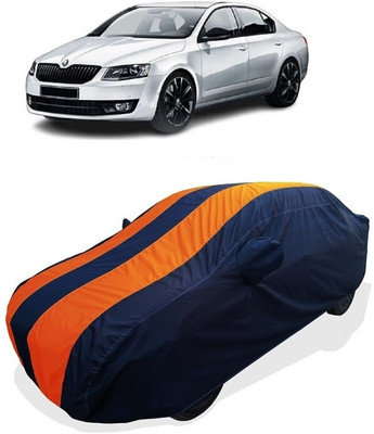 Coxtor Car Cover For Skoda Octavia 3U4 2.0TDI (With Mirror Pockets)(Orange)