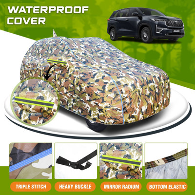 Whipone Car Cover For Toyota Innova Hycross, Innova Crysta Facelift, Innova Crysta (With Mirror Pockets)(Green, For 2022, 2023, 2024, 2025 Models)