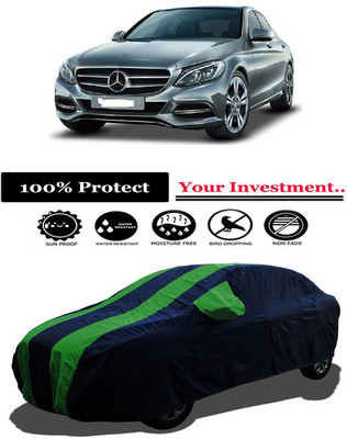Amexride Car Cover For Mercedes Benz C-Class C 250 CDI Avantgarde (With Mirror Pockets)(Green)