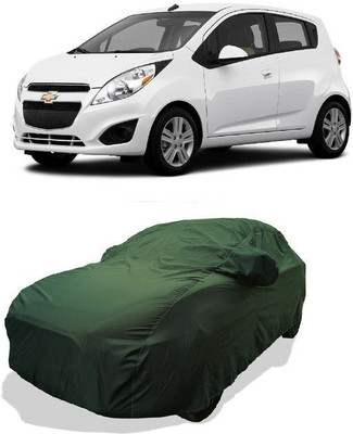 QLAX Car Cover For Maruti Spark Nsplit (With Mirror Pockets)(Green)