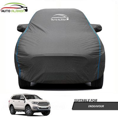 AUTO ALAXON Car Cover For Ford Endeavour (With Mirror Pockets)(Black)