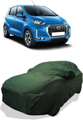 Coxtor Car Cover For Datsun Redi GO A (With Mirror Pockets)(Green)