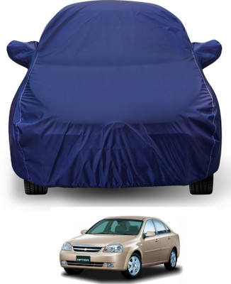 Auto Hub Car Cover For Chevrolet Optra (With Mirror Pockets)(Blue)