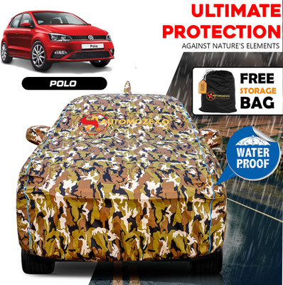 AUTOMOZEXO Car Cover For Volkswagen Polo (With Mirror Pockets)(Multicolor)