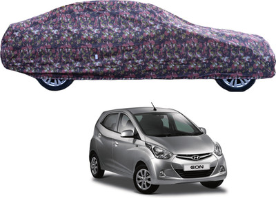 Auto Hub Car Cover For Hyundai Eon (With Mirror Pockets)(Green)