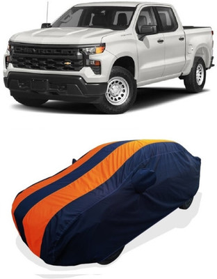 Coxtor Car Cover For Chevrolet Silverado 5.3L (With Mirror Pockets)(Orange)