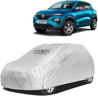 Kingsway Car Cover For Renault Kwid (Without Mirror Pockets)(Silver, For 2019, 2020, 2021, 2022, 2023, 2024 Models)