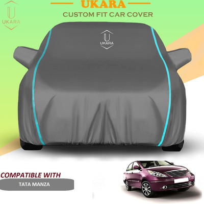 Ukara Car Cover For Tata Manza (With Mirror Pockets)(Grey)