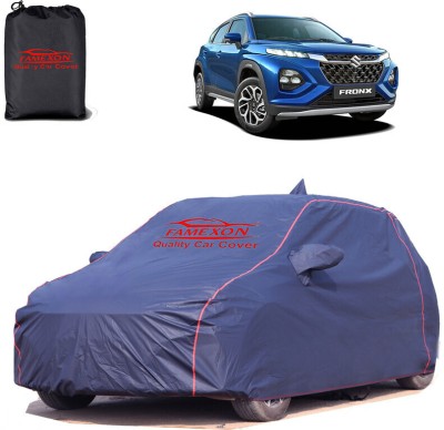 FAMEXON Car Cover For Maruti Fronx (With Mirror Pockets)(Blue)