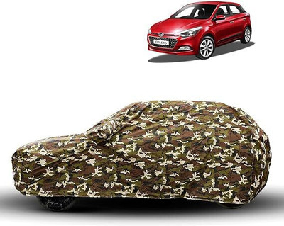High Life Car Cover For Hyundai Elite i20 (With Mirror Pockets)(Green)
