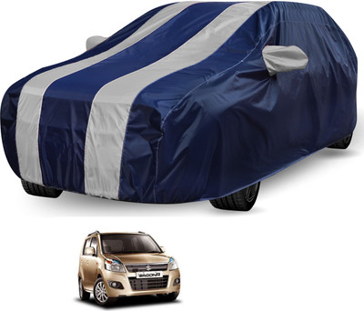 Auto Hub Car Cover For Maruti Suzuki WagonR (Without Mirror Pockets)(Black, Grey)