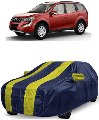 ANTOFY Car Cover For Mahindra XUV500 W10 AWD (With Mirror Pockets)(Yellow, Blue)