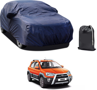 PAGORA Car Cover For Toyota Etios Cross (With Mirror Pockets)(Blue)