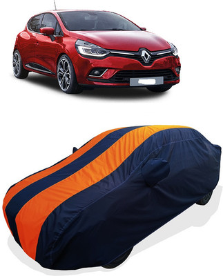 Coxtor Car Cover For Renault Clio (With Mirror Pockets)(Orange)