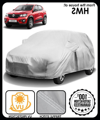 QLAX Car Cover For Maruti Kwid (With Mirror Pockets)(Silver)