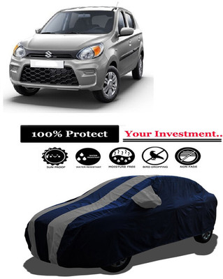 Amexride Car Cover For Maruti Suzuki Alto 800 CNG LXI Optional (With Mirror Pockets)(Grey)