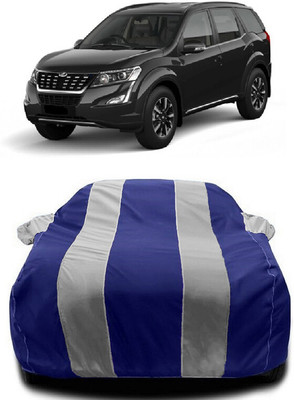 Autoprime Car Cover For Mahindra XUV500 W9 AT Diesel (With Mirror Pockets)(White, Blue)