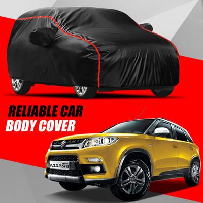 AXLOZ Car Cover For Maruti Suzuki Vitara Brezza (With Mirror Pockets)(Multicolor)