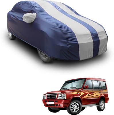SS FOR YOUR SMART NEEDS Car Cover For Tata Sumo Gold (With Mirror Pockets)(White, Blue)