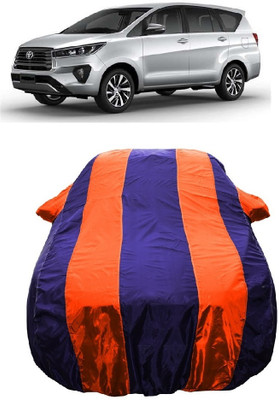 Wegather Car Cover For Toyota Innova Crysta 2.4 GX AT 8 STR Diesel (With Mirror Pockets)(Orange)