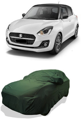 Coxtor Car Cover For Maruti Suzuki Swift AMT ZXI Plus Petrol (With Mirror Pockets)(Green)