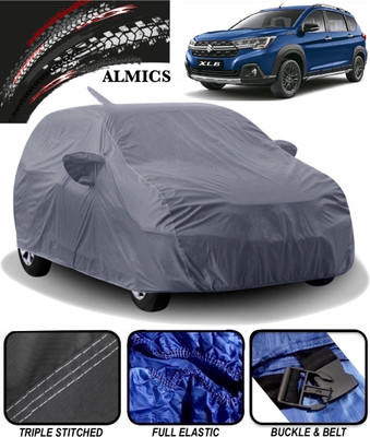 ALMICS Car Cover For Maruti Suzuki XL6 (With Mirror Pockets)(Grey)