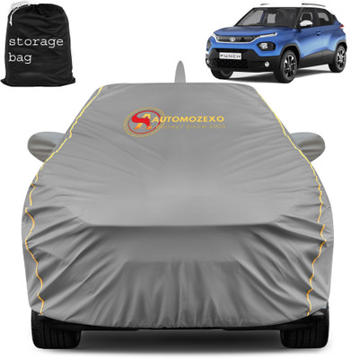SPMOTIVE Car Cover For Tata Punch (With Mirror Pockets)(Grey)