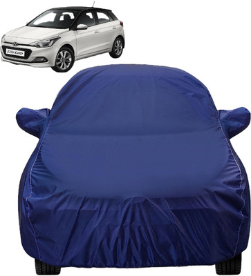 Auto Hub Car Cover For Hyundai Elite i20 (With Mirror Pockets)(Blue)