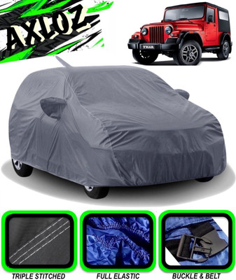 AXLOZ Car Cover For Mahindra Thar (With Mirror Pockets)(Grey)