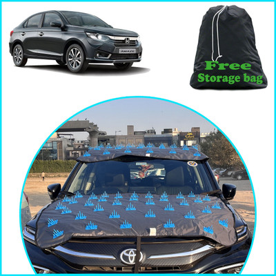 FAMEXON Car Cover For Maruti Suzuki Brezza (Without Mirror Pockets)(Grey, For 2022, 2023, 2024, 2025 Models)