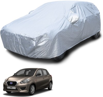 Euro Care Car Cover For Datsun Go (With Mirror Pockets)(Silver)