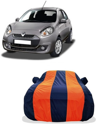 Tricway Car Cover For Renault Pulse Petrol RxL (With Mirror Pockets)(Orange)