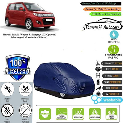 Tamanchi Autocare Car Cover For Maruti Suzuki Wagon R Stingray LXI Optional(Blue)