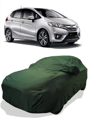 Coxtor Car Cover For Honda Jazz 1.5 S i DTEC (With Mirror Pockets)(Green)