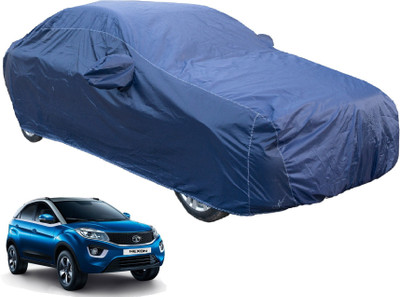 Auto Hub Car Cover For Tata Nexon (With Mirror Pockets)(Blue)