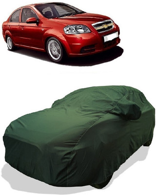 Coxtor Car Cover For Chevrolet Aveo Parx Silver (With Mirror Pockets)(Gold)