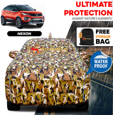 AUTOMOZEXO Car Cover For Tata Nexon (With Mirror Pockets)(Multicolor)
