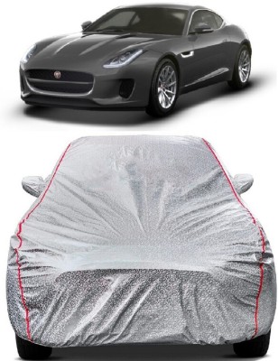 SUGASHRI Car Cover For Jaguar F-Type 5.0 Coupe SVR Petrol (With Mirror Pockets)(Silver)