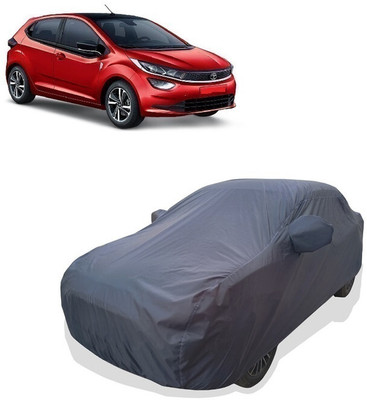 Tricway Car Cover For Tata Altroz XM Petrol (With Mirror Pockets)(Grey)